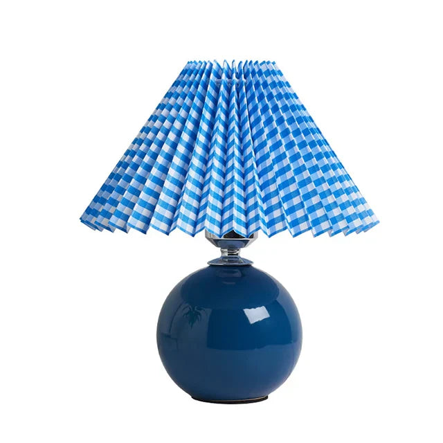 Antique pleated – vintage table lamp with pleats