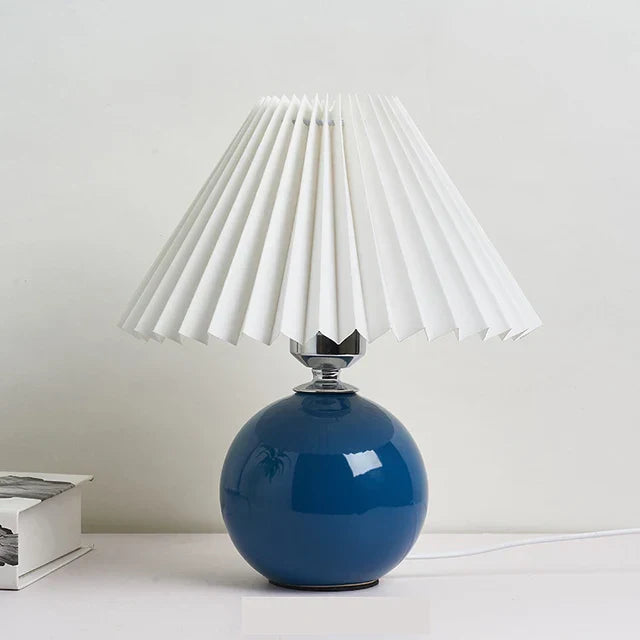 Antique Pleated - vintage table lamp with pleated shade
