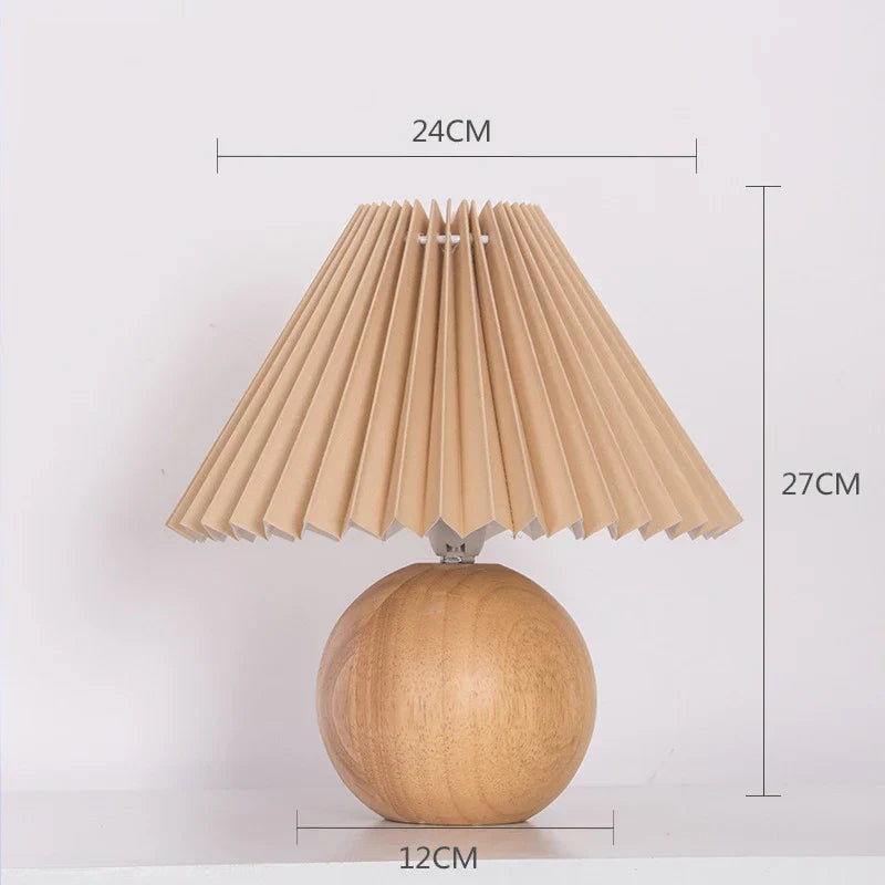 Antique Pleated - vintage table lamp with pleated shade