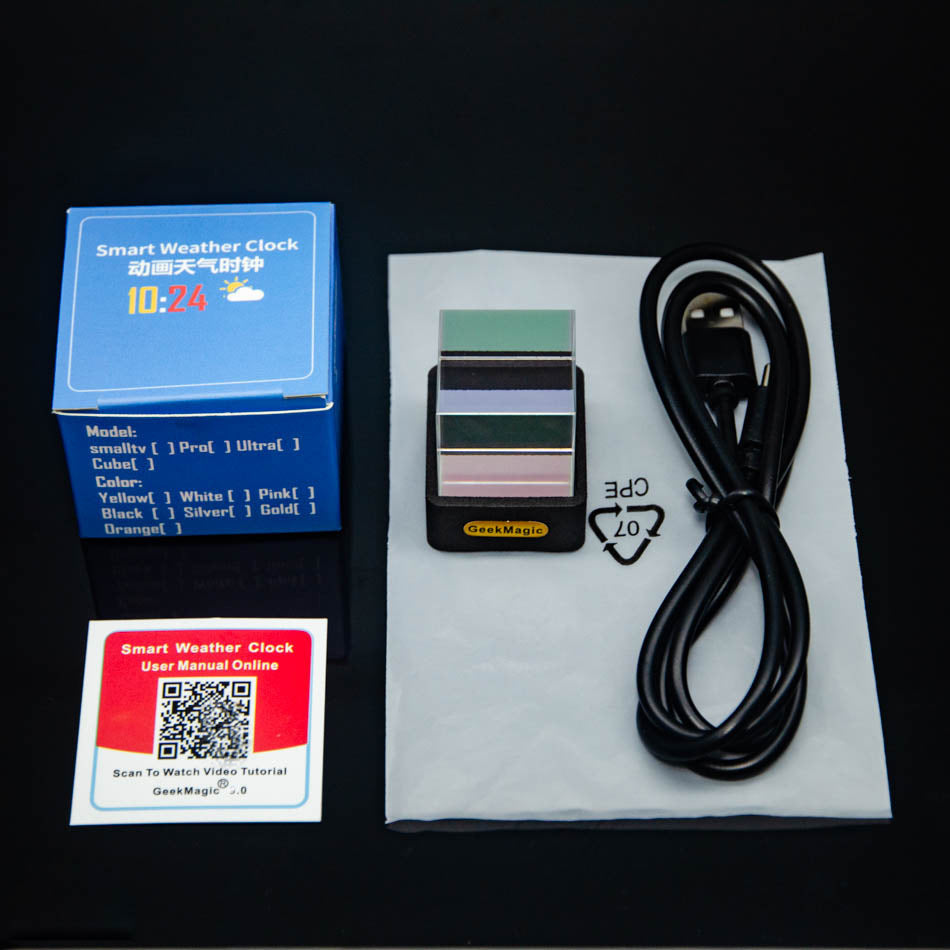 Trendy mini-transparent wifi weather display