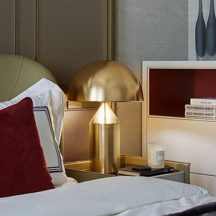 Atollo table lamp made of metal