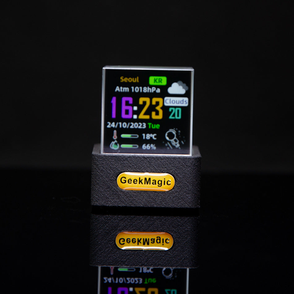 Trendy mini-transparent wifi weather display