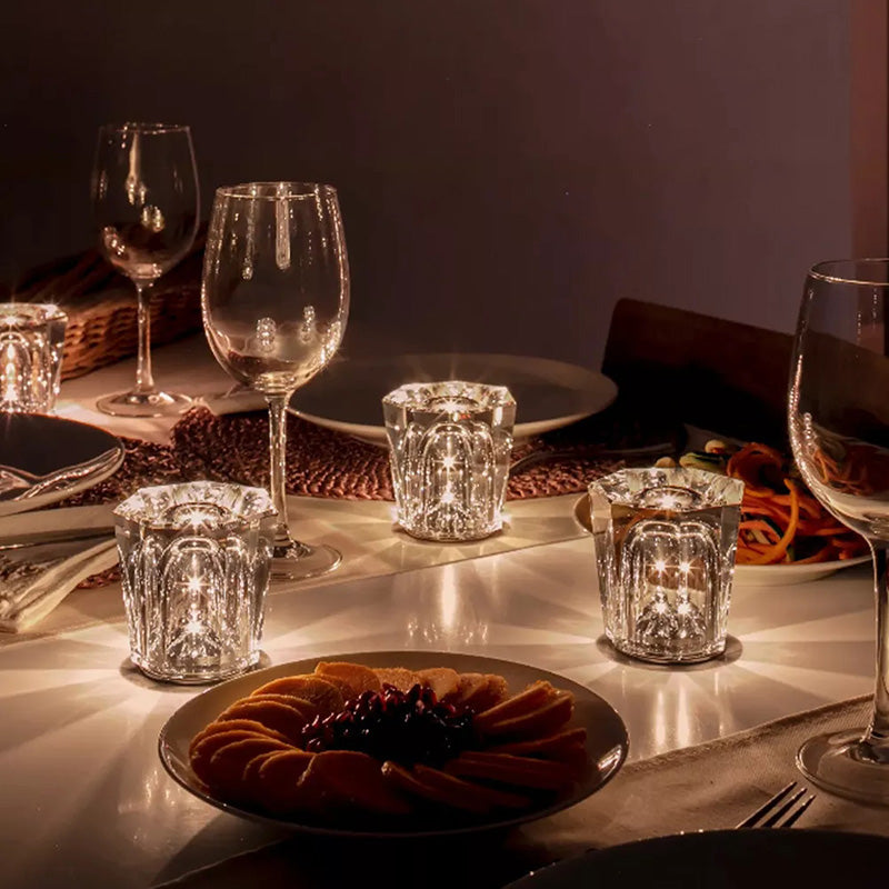LumiGlimmer | crystal lamp wireless table lamp