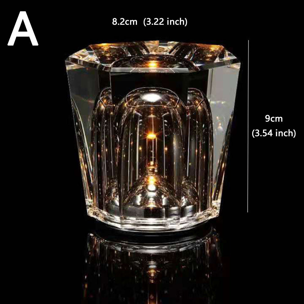 LumiGlimmer | crystal lamp wireless table lamp