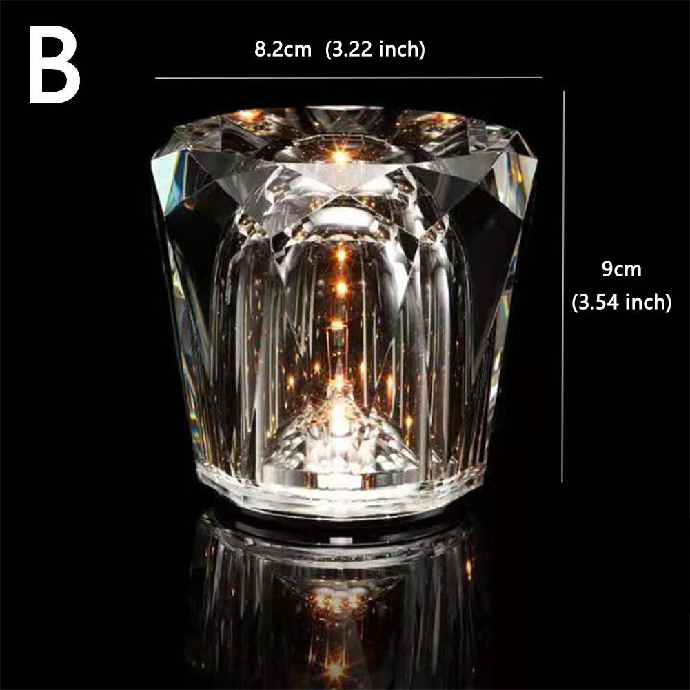 LumiGlimmer | crystal lamp wireless table lamp