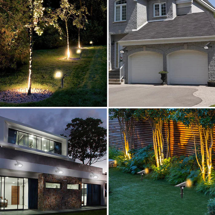 Cordless led solar garden spotlight deluxe