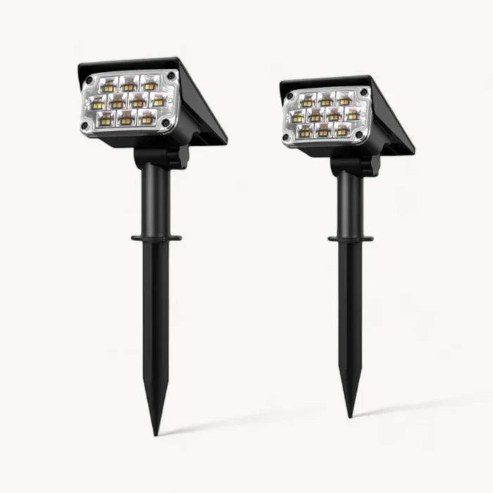 Cordless led solar garden spotlight deluxe