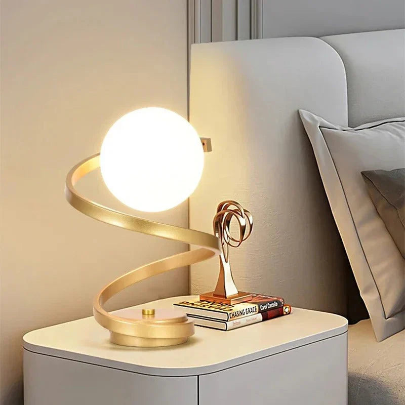 Magicball light - scandinavian swinging led table lamp