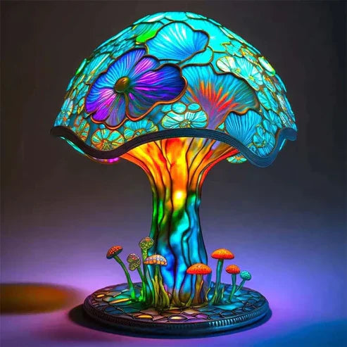 FantasyLamp | beautiful & soothing stained glass lamp | unique craftsmanship