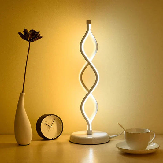 LightElegance - female spiral led table lamp