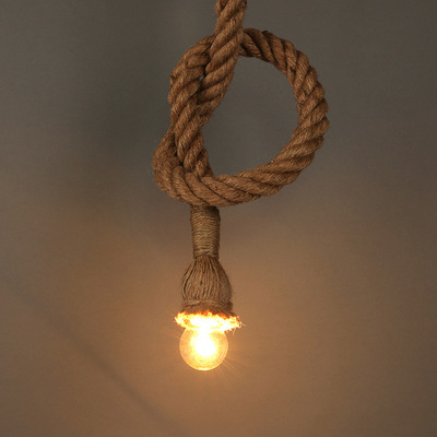Coastalbraid - hemp rope hanging lamp