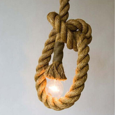 Coastalbraid - hemp rope hanging lamp
