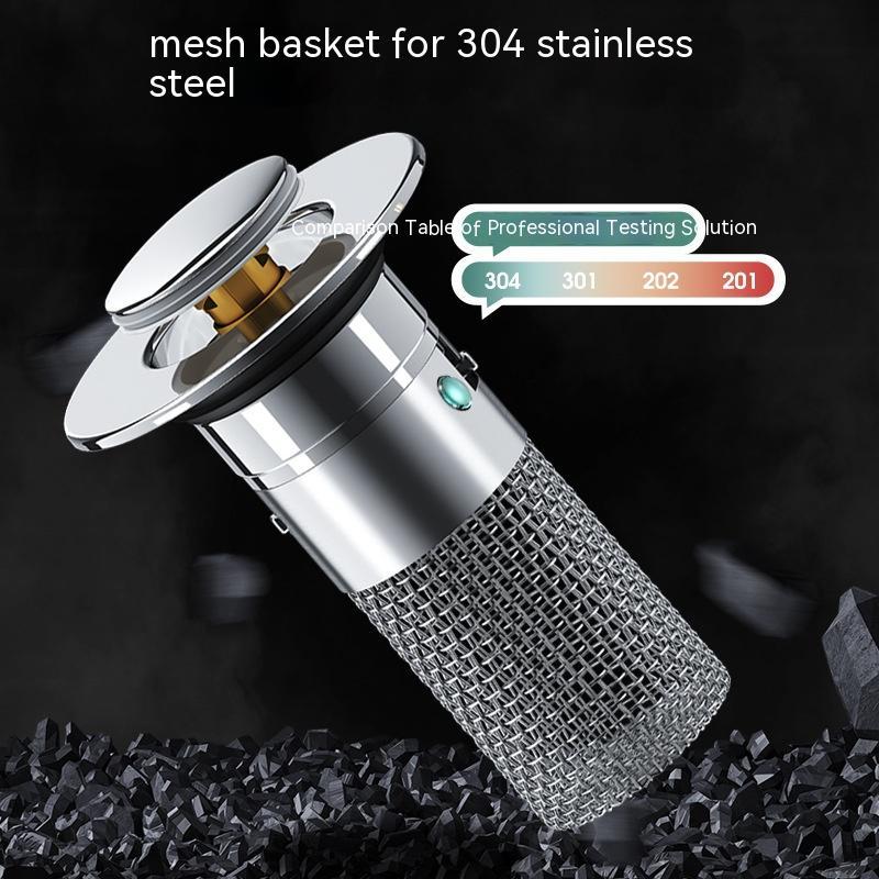 Sink drainer with push function - anti-blocking, deodorant & filter