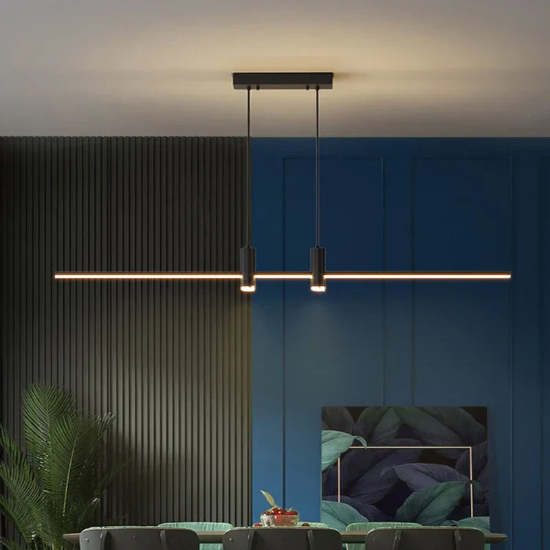 Linearglow - modern minimalist chandelier for the dining room