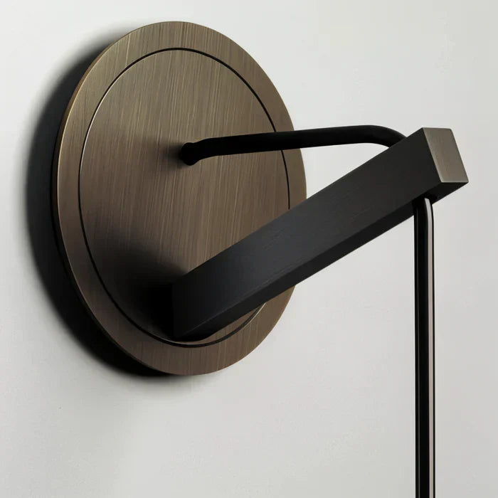 Crystal gray wall light - minimalist smoky tube modern wall light