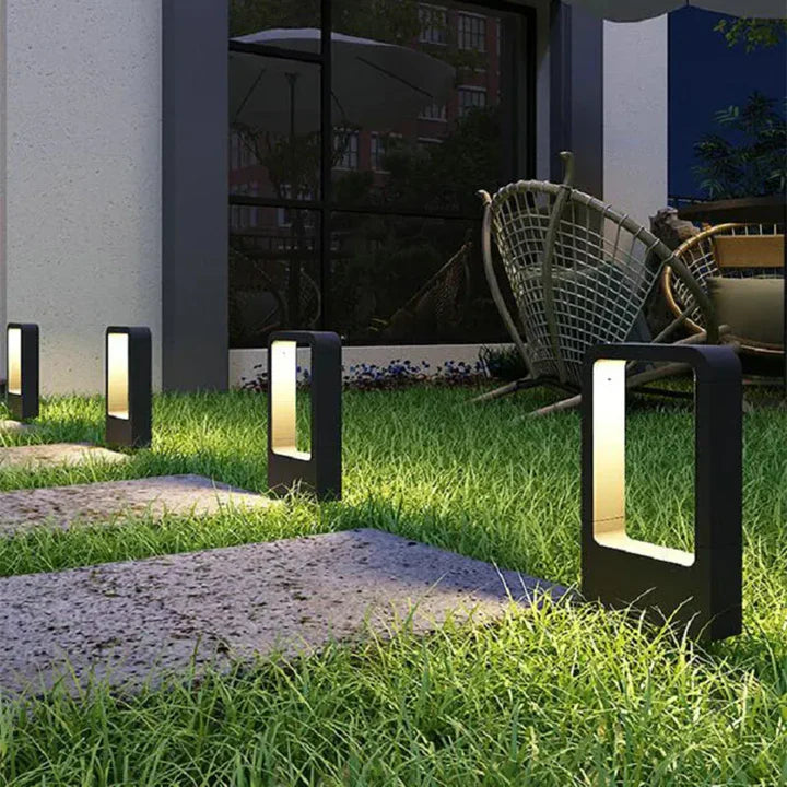 Aluluster - modern aluminum garden lamp