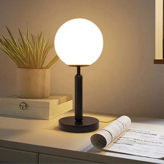 Crystal - glass ball table lamp