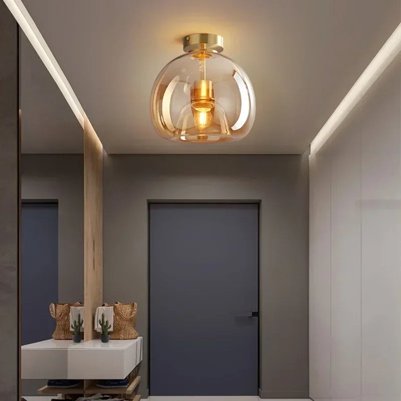 Essenceglow - minimalist glass ceiling light