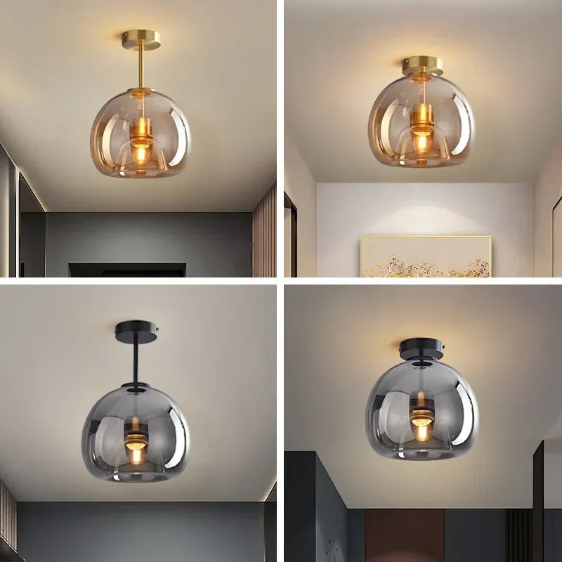 Essenceglow - minimalist glass ceiling light