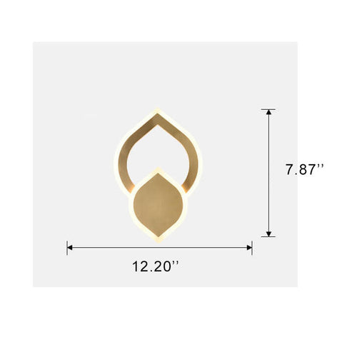 Colorlicht - modern led wall lamp in leaf shape