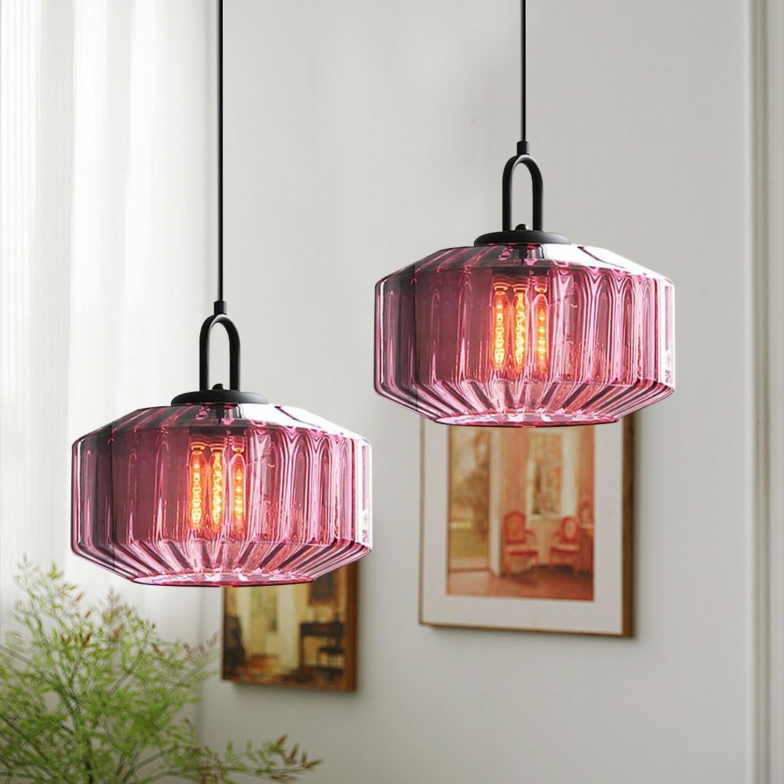 GlamGlow Retro Glass Pendant Light