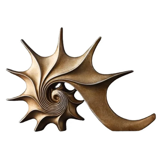 Beachside beauty - shell statue decor