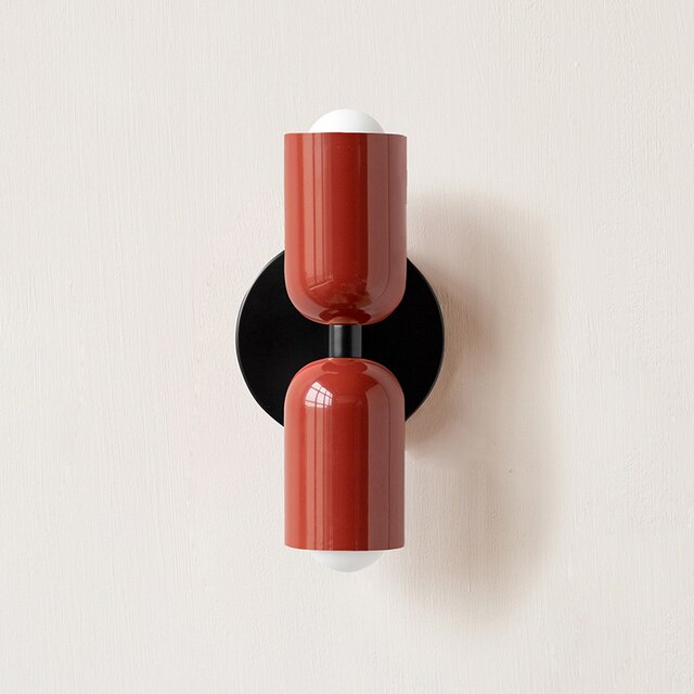 Cream double head LED wall lights