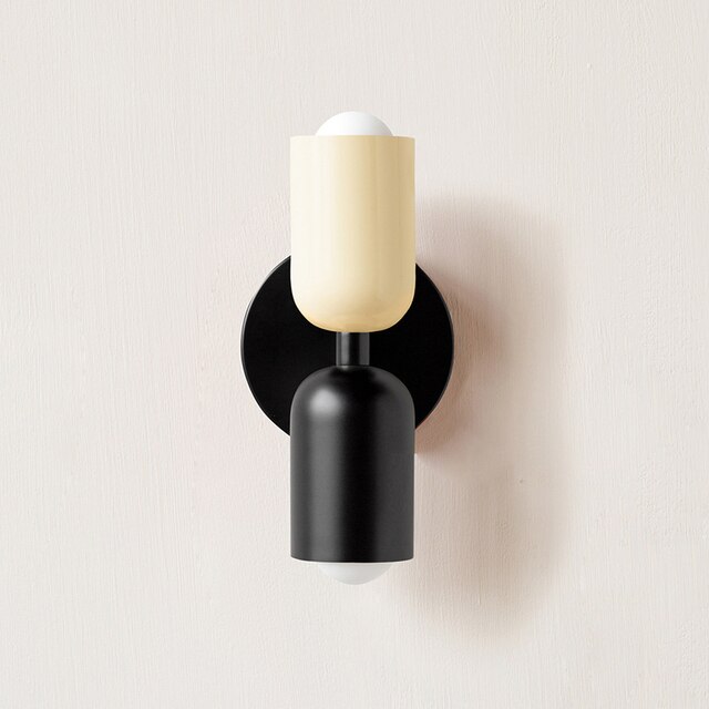 Cream double head LED wall lights