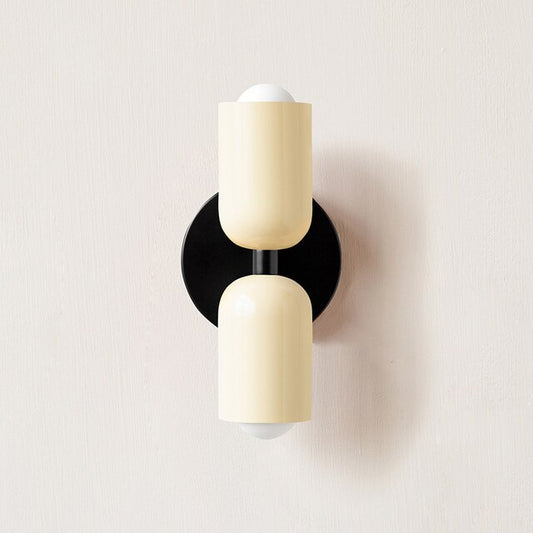 Cream double head LED wall lights