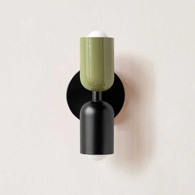 Cream double head LED wall lights