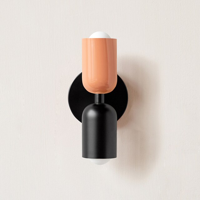 Cream double head LED wall lights