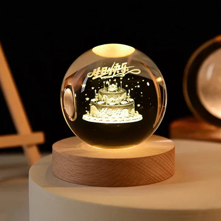 Glowing 3d crystal night lights - unique gifts for all occasions