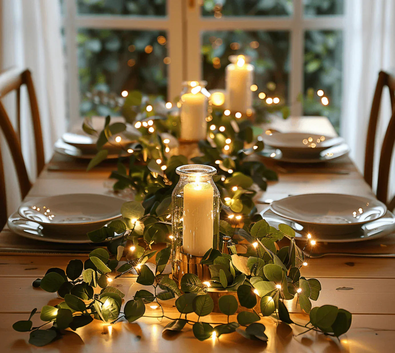 Fairy light olive branch - magical light chain in olive branch design