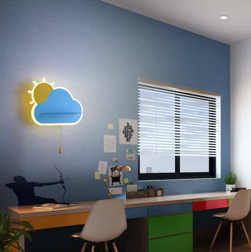 CloudLumi | LED wall light for boys and girls in the children's room | Wall lamp with cloud design
