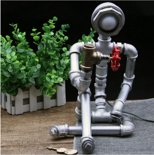 Lightcraft - industrial tubular iron table lamp
