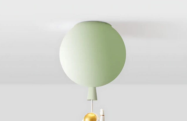 Astronova - modern led ceiling light with moon and astronaut design