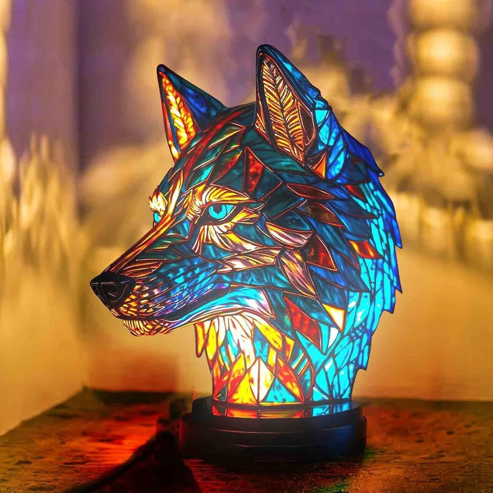 Animal Gloss | lamp with stained glass of animals