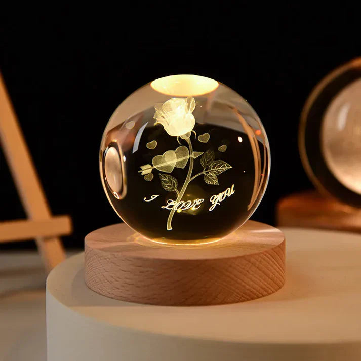 Glowing 3d crystal night lights - unique gifts for all occasions