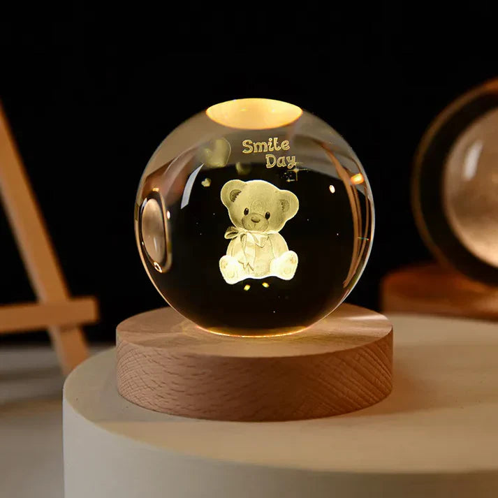 Glowing 3d crystal night lights - unique gifts for all occasions