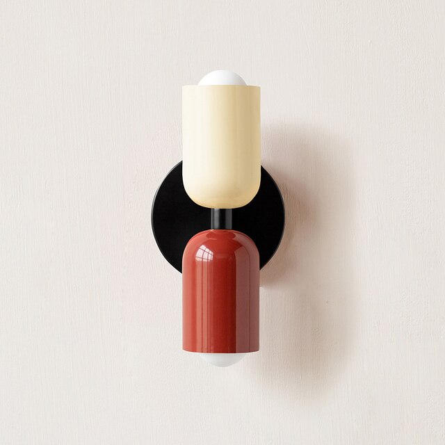 Cream double head LED wall lights