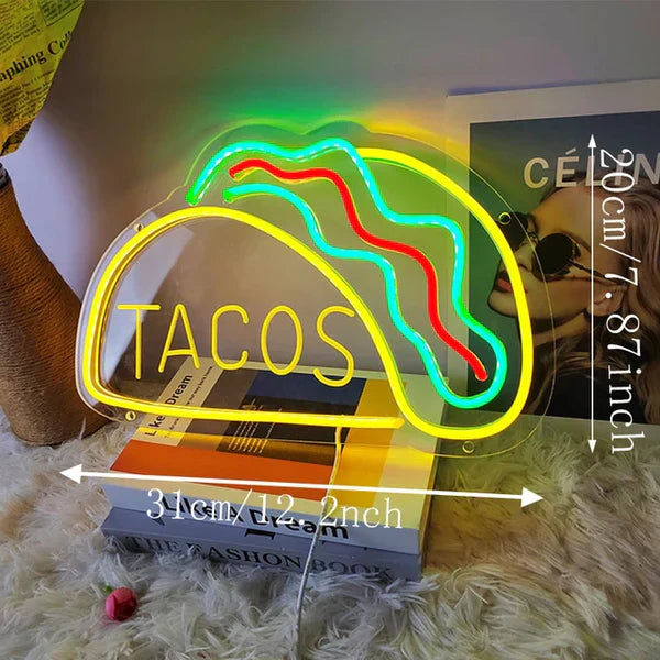 Quickbite - fast food neon sign night light