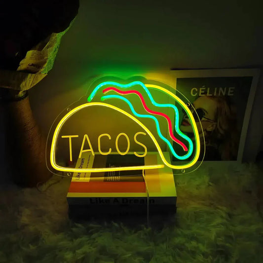 Quickbite - fast food neon sign night light