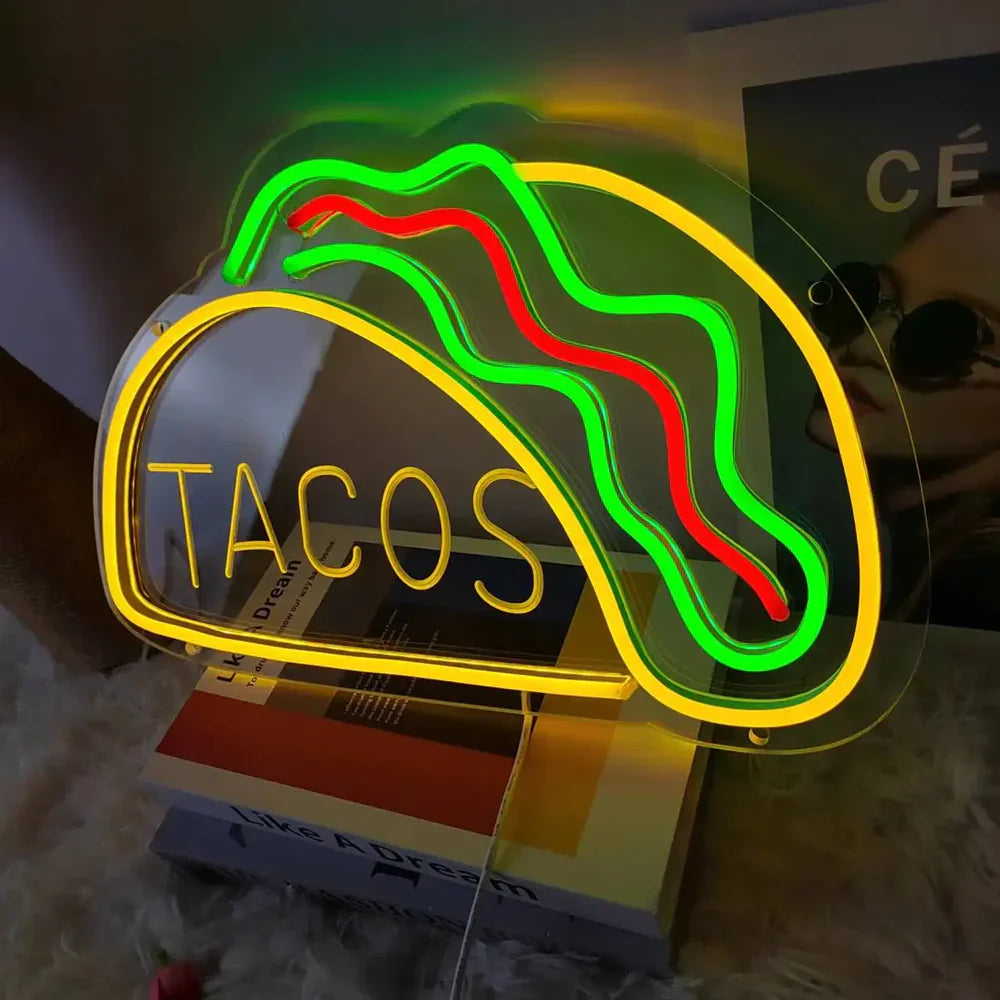 Quickbite - fast food neon sign night light