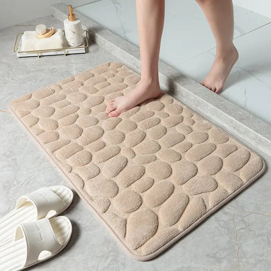 Coralglow - embroidered bath mat