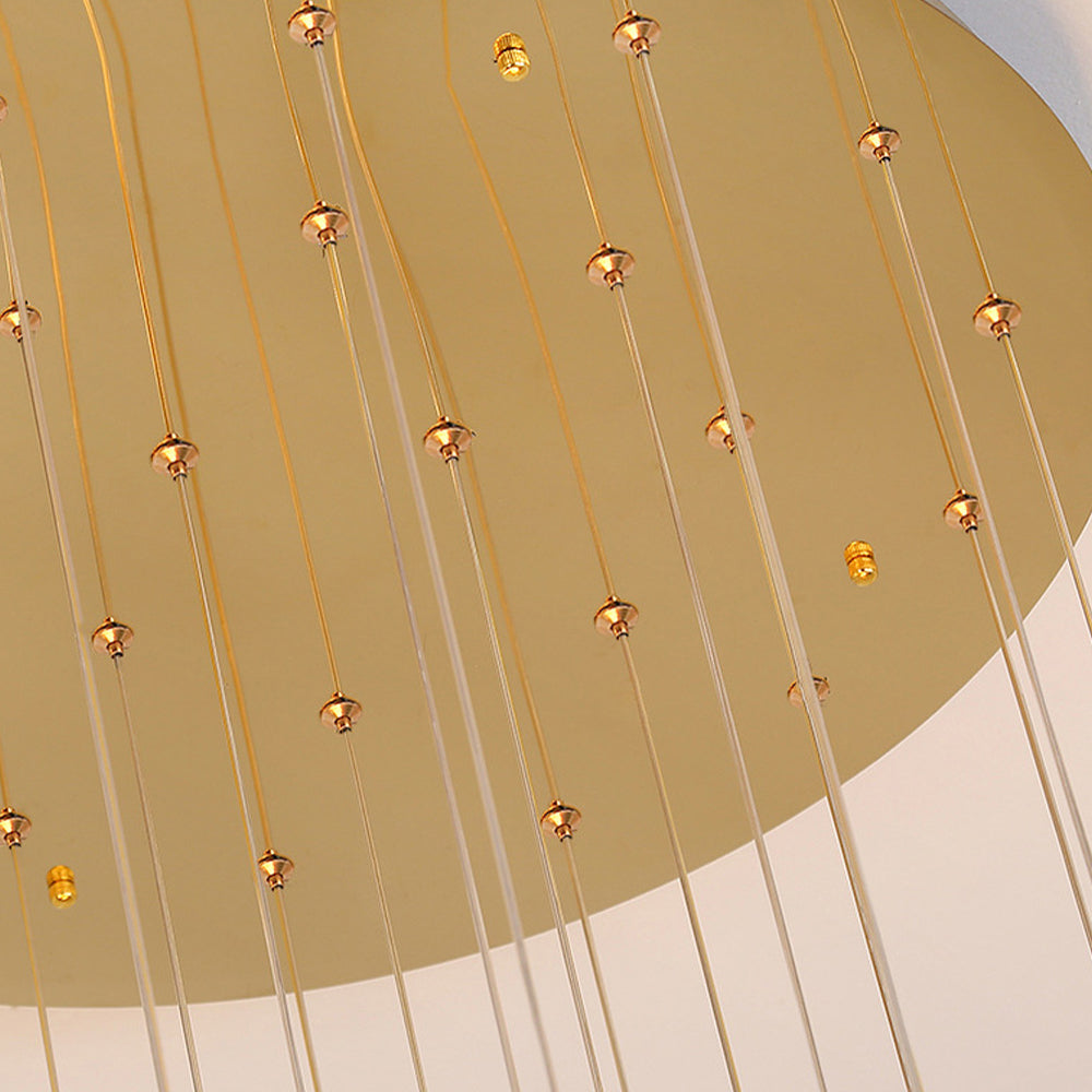 Luxe Crystal Cascade Staircase Chandelier
