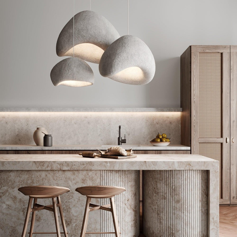 Modern cloud-shaped pendant light