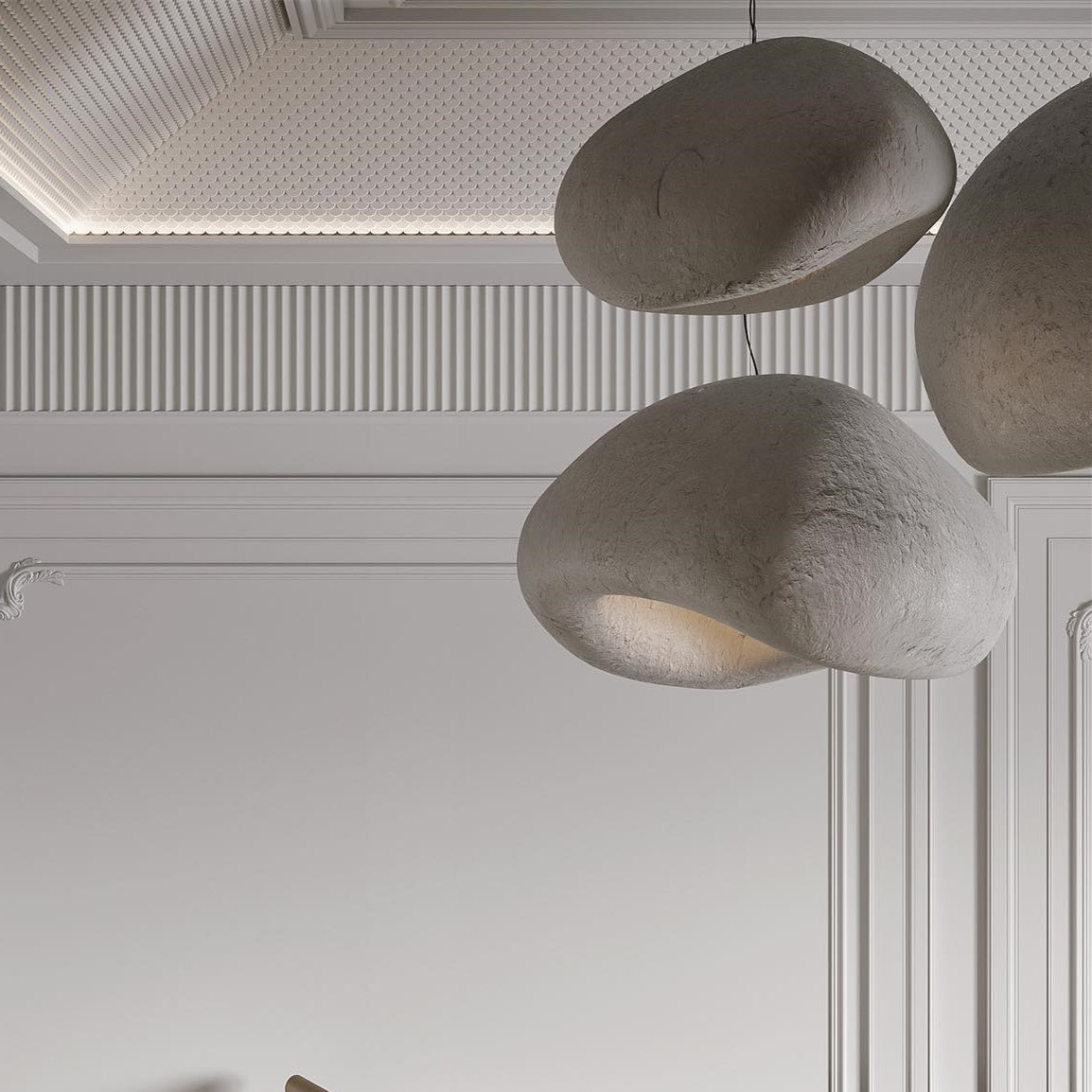 Modern cloud-shaped pendant light
