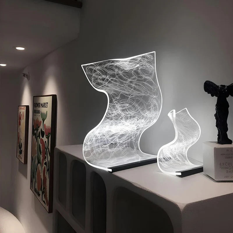 Acryllux | elegant led table lamp with modern design
