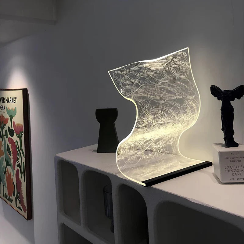 Acryllux | elegant led table lamp with modern design