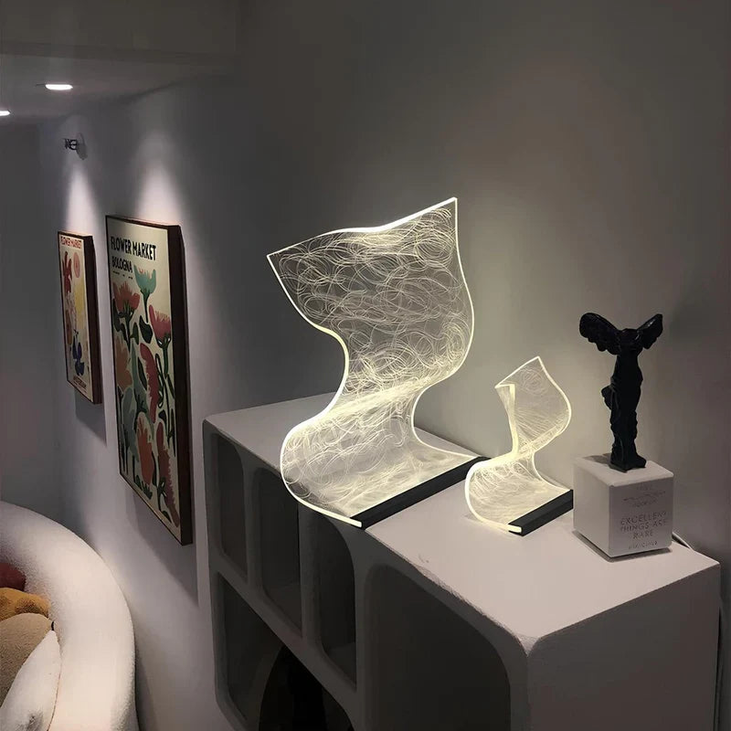 Acryllux | elegant led table lamp with modern design